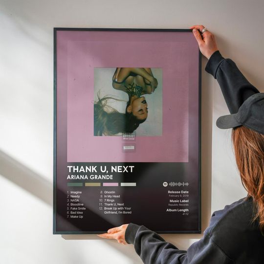 Thank U, Next - Ariana - Premium Semi-Gloss Poster - Unframed