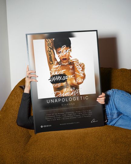 Unapologetic - Rihanna - Premium Semi-Gloss Poster - Unframed