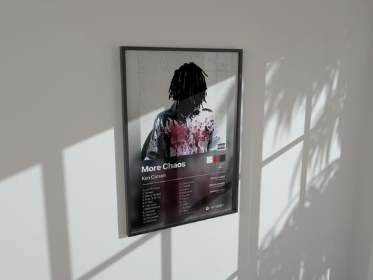 More Chaos Ken Carson Physical Music Poster, Music Gift for Fans