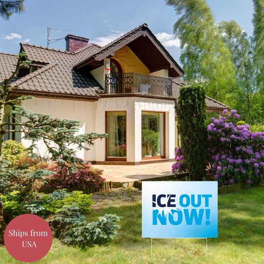 ICE Out Now Yard Sign | Minneapolis Protest