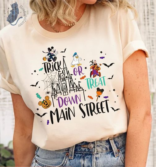 Trick or Treat Down Main Street Shirt, Disney Halloween Shirt