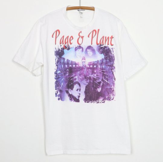 vintage 1998 Jimmy Page Robert Plant Walking Into Clarksdale Tour Shirt