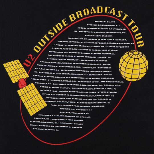 vintage 1992 U2 Zoo TV Tour Shirt