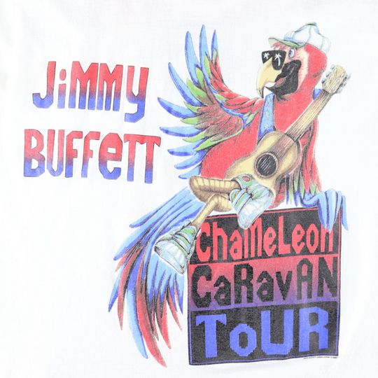vintage 1994 Jimmy Buffett Chameleon Caravan Tour Shirt