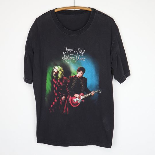 vintage 1998 Jimmy Page Robert Plant Walking Into Clarksdale Tour Shirt