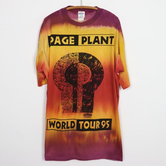 vintage 1995 Jimmy Page Robert Plant World Tour Shirt