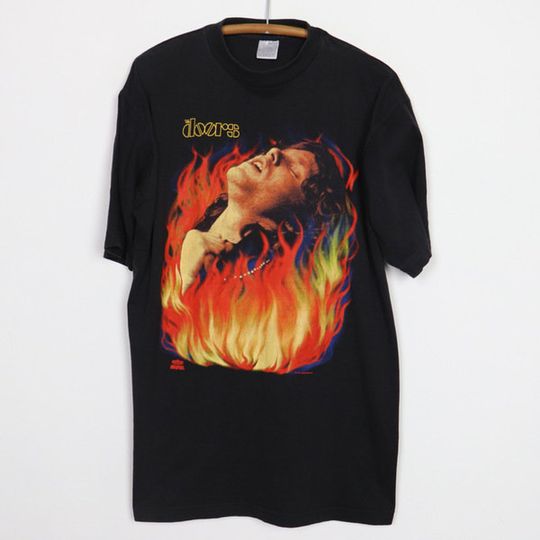 vintage 1991 The Doors Jim Morrison Try To Set The Night On Fire Shirt
