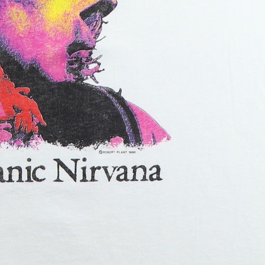 vintage 1990 Robert Plant Manic Nirvana Tour Shirt