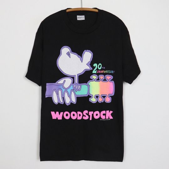 vintage 1989 Woodstock 20th Anniversary Shirt
