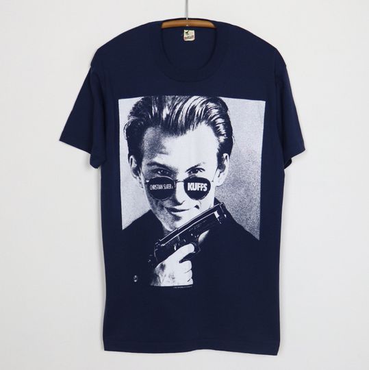 vintage 1991 Christian Slater Kuffs Movie Promo Shirt
