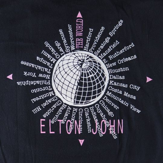 vintage 1989 Elton John World Tour Shirt