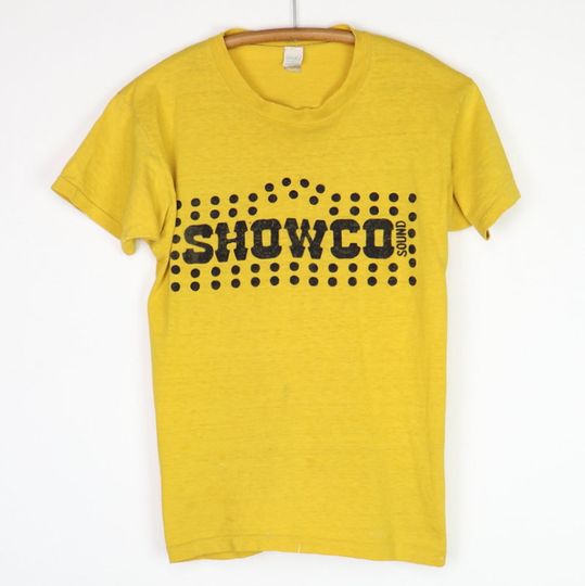 vintage 1974 Eric Clapton Showco Tour Staff Crew Shirt