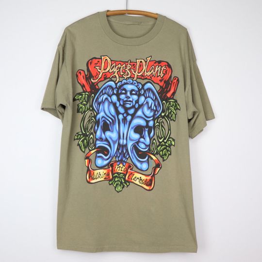 vintage 1998 Jimmy Page Robert Plant Walking Into Clarksdale Tour Shirt