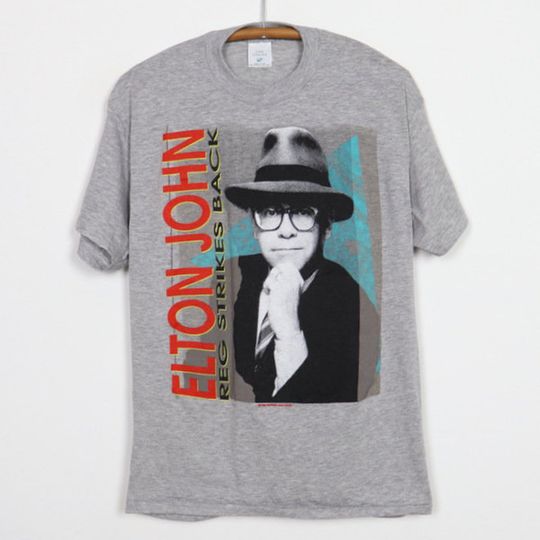 vintage 1988 Elton John Reg Strikes Back Shirt
