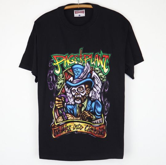 vintage 1998 Jimmy Page Robert Plant Walking Into Everywhere Tour Shirt