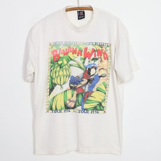 vintage 1996 Jimmy Buffett Banana Wind Tour Shirt