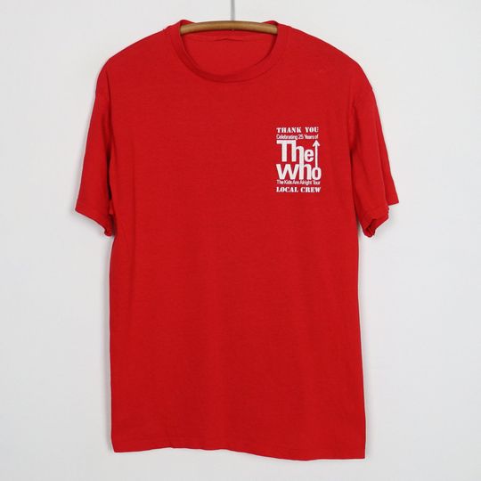 vintage 1989 The Who Kids Are Alright Tour Local Shirt