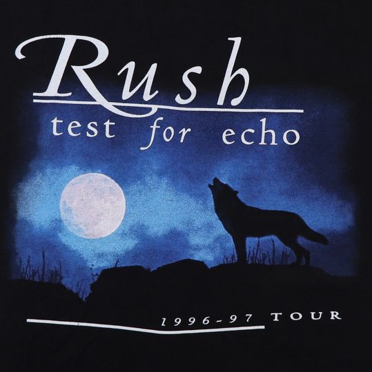 vintage 1996 Rush Test For Echo Tour Shirt
