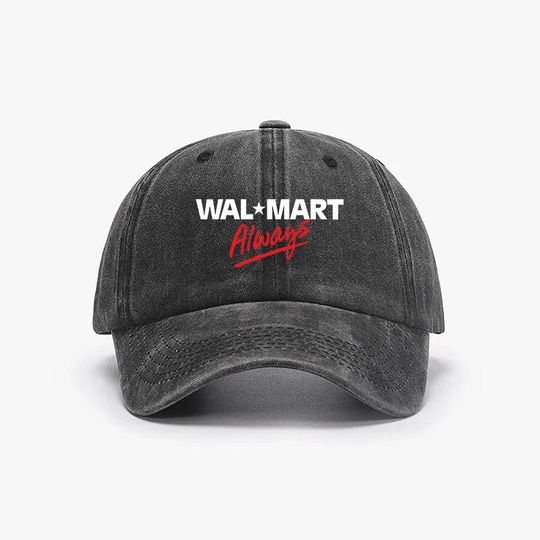 Walmart Washed Denim Baseball Cap - Adjustable Unisex Retro Dad Hat