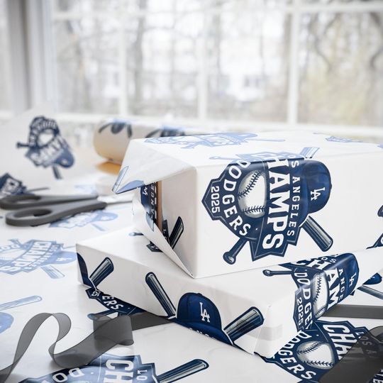 Los Angeles Dodgers 2025 Champs Wrapping Paper