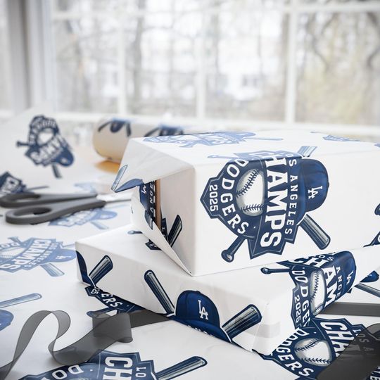 Los Angeles Dodgers 2025 Champs Wrapping Paper