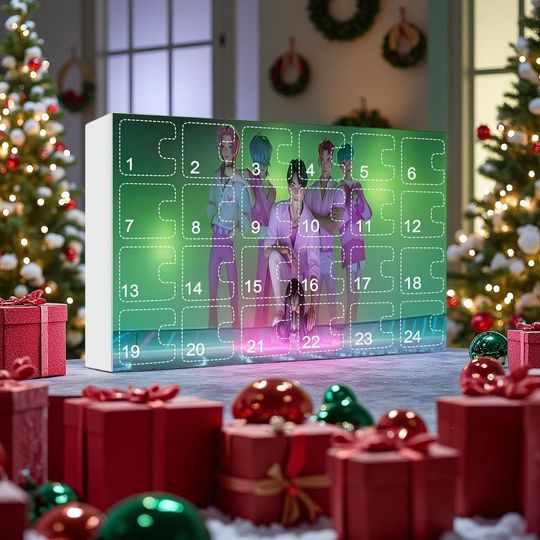 K-Pop Shadow Hunters Acrylic Advent Calendar 2D Ornaments Fantasy Christmas Gift