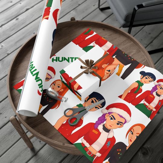 Kpop Demon Huntrix Christmas Gift Wrap Papers