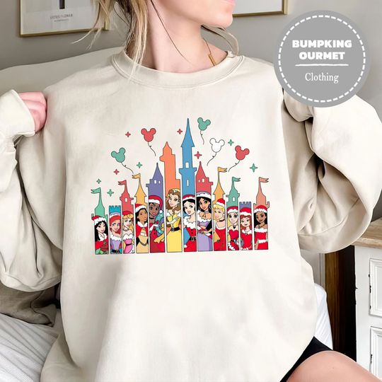 Disney Princess Christmas Sweatshirt, Princess And Friend
