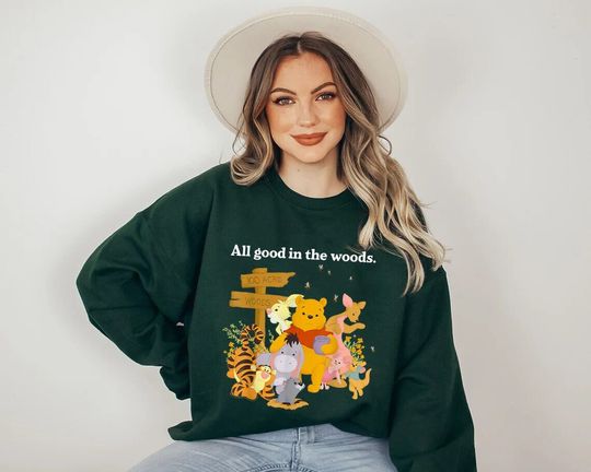 Disney Winnie The Pooh Group Shot All Good In The Woods Sweatshirt