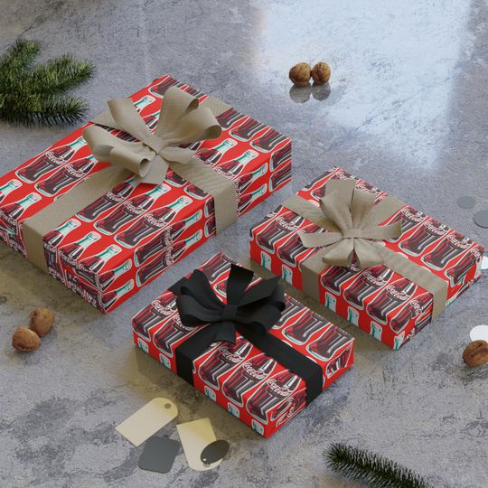 Retro Coca-la Bottle Wrapping Paper | Nostalgic Gift Wrap