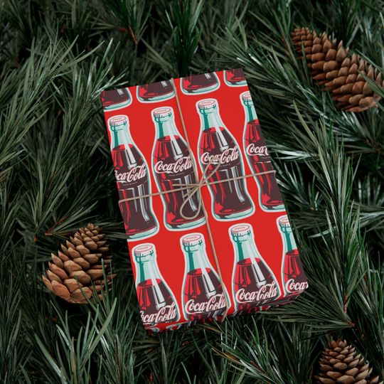 Retro Coca-la Bottle Wrapping Paper | Nostalgic Gift Wrap