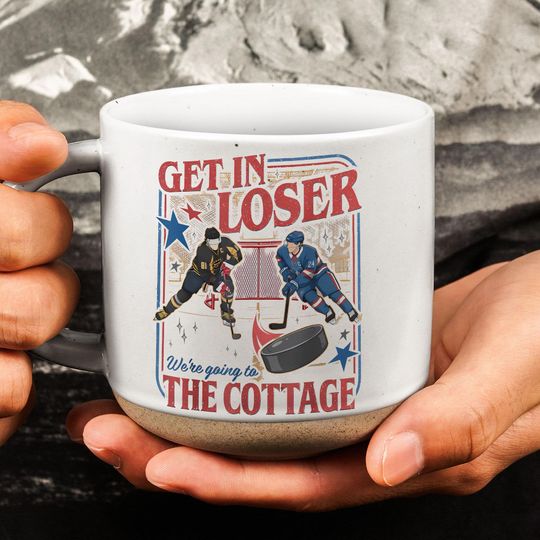 Get In Loser We're Going To The Cottage  Heated Rivalry Book Merch Mug