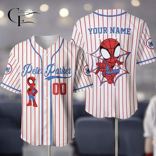 Custom Spidey and His Amazing Friends Baseball Jersey