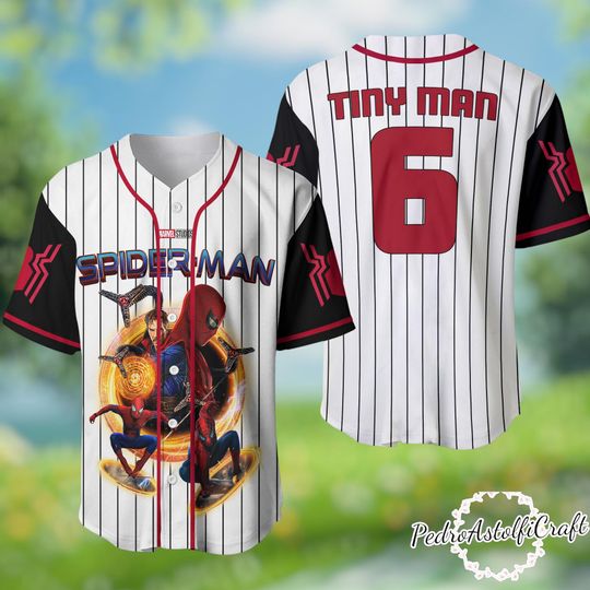 Spider-Verse Baseball Jersey, Miles Morales Spider Man Shirt, Personalized Name Number Jersey, Marvel Superhero Outfit