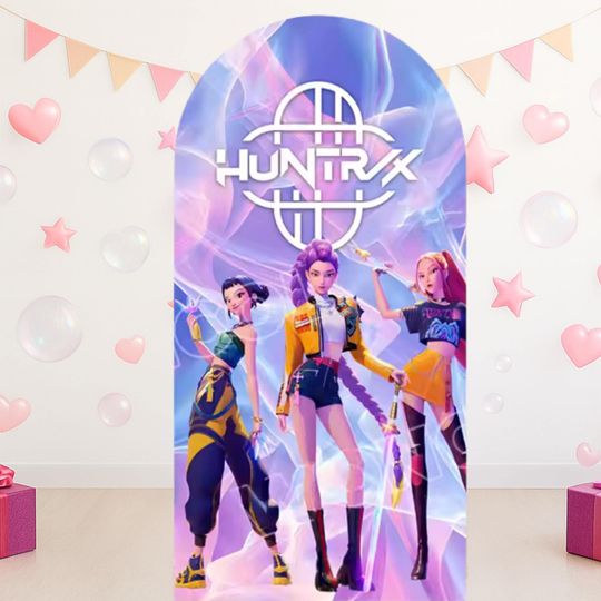 Kpop Demon Hunter Arched Backdrop Cover