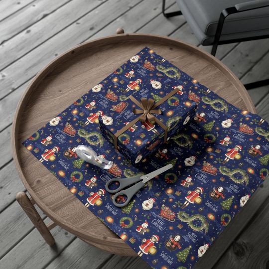 Spirited Away  Anime Wrapping paper | Studio Ghibli Christmas