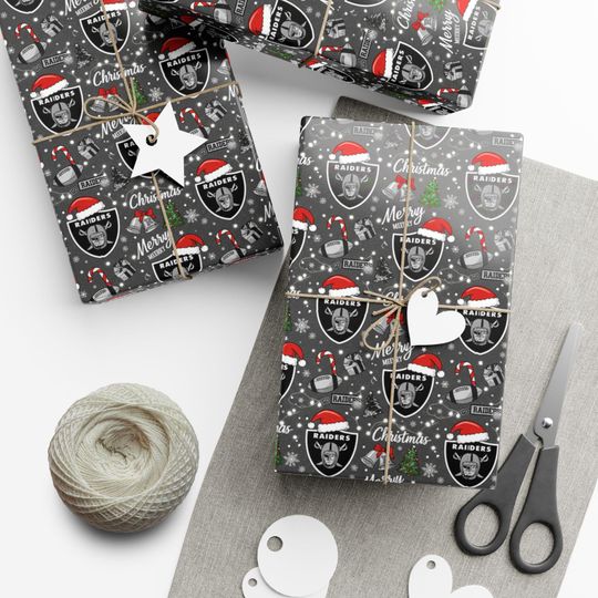 Raiders Gift Wrap Paper | Las Vegas Raiders