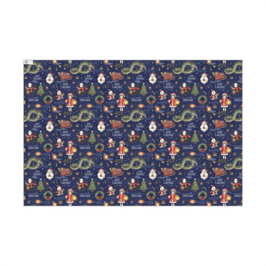 Spirited Away  Anime Wrapping paper | Studio Ghibli Christmas
