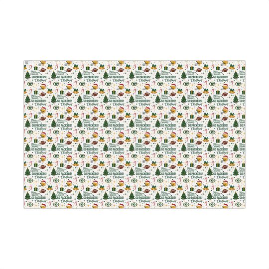 Green Bay Packers Christmas Wrapping Paper | Team Spirit