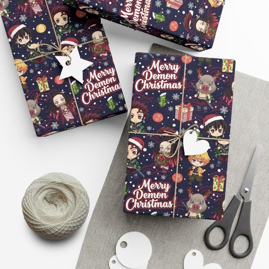 demon Christmas Gift Wrap