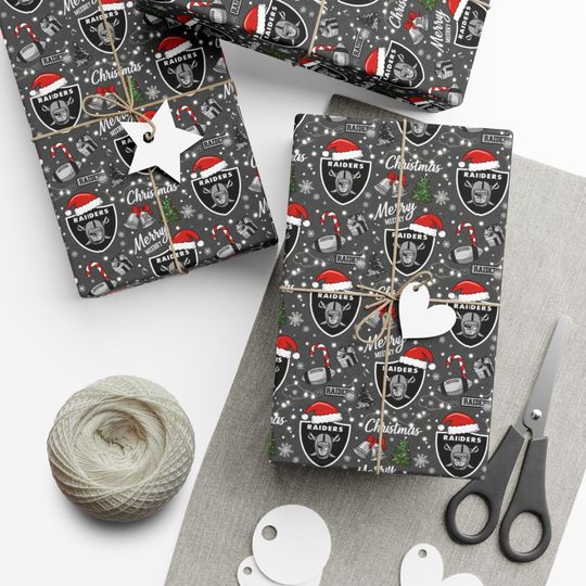 Raiders Gift Wrap Paper | Las Vegas Raiders