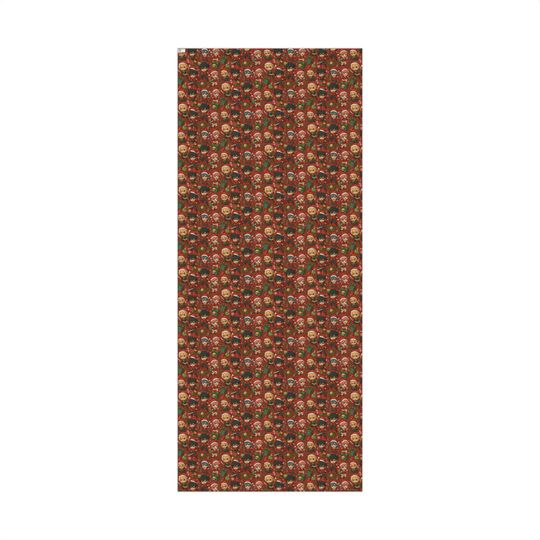 Chibi Christmas Characters Gift Wrap, Holiday Wrapping Sheets