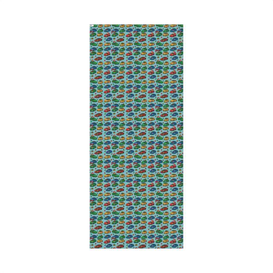 Toy Car Gift Wrap, Kids Birthday Wrapping Paper