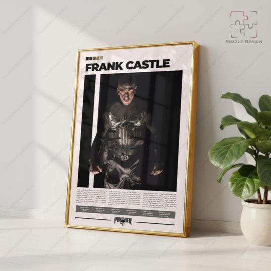 Frank Castle Poster | The Punisher | Marvel Character Poster | Jon Bernthal