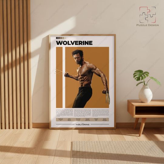 Wolverine Poster | X Men Poster | Logan Poster | Hugh Jackman | Marvel Superhero Poster
