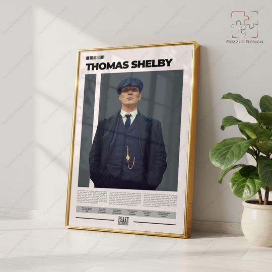 Thomas Shelby Poster | Peaky Blinders Character Poster | Cillian Murphy | Premium Matte Vertical Poster