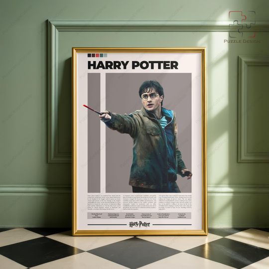 Harry Potter Poster Daniel Radcliffe Character Movie Vertical Premium Matte