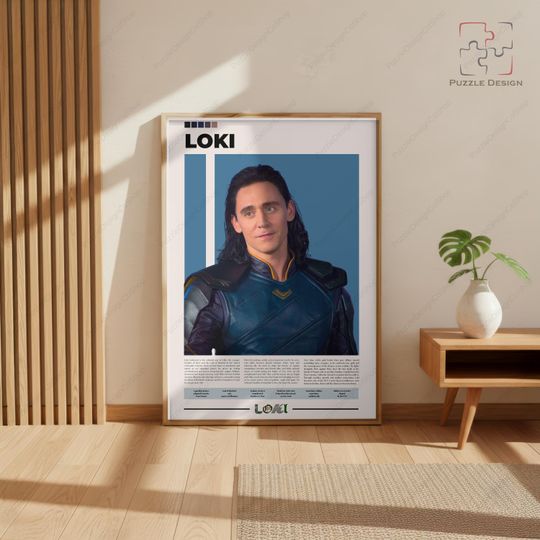 Loki Poster | Marvel Poster | God of Mischief | Tom Hiddleston | Character Poster
