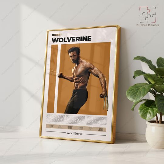 Wolverine Poster | X Men Poster | Logan Poster | Hugh Jackman | Marvel Superhero Poster