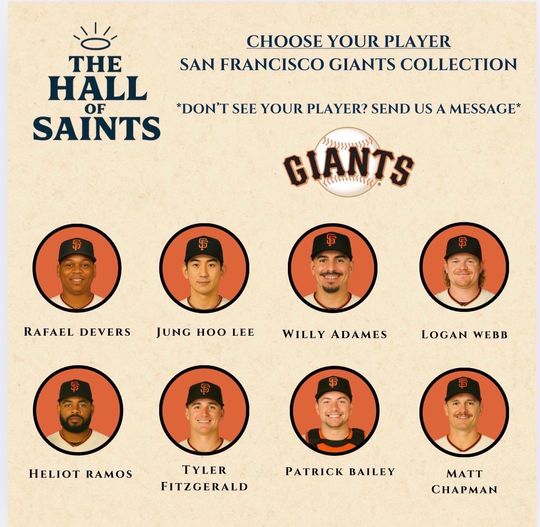 San Francisco Giants Player Candle - Baseball Fan Decor
